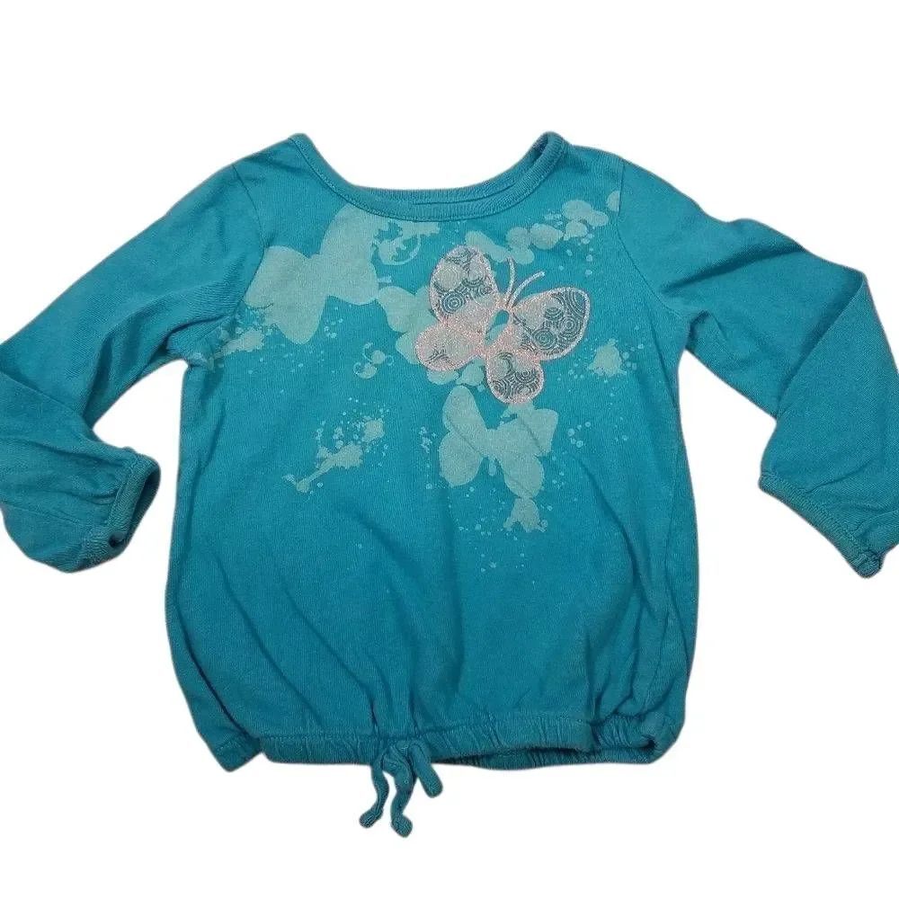 Old Navy longsleeve butterfly shirt 18-24 months
